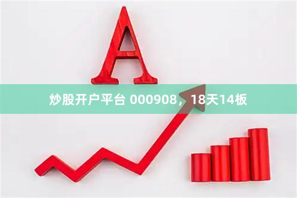 炒股开户平台 000908，18天14板